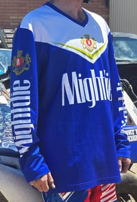 Image 3 of Winnie Blue Moto Jersey