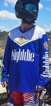 Image 2 of Winnie Blue Moto Jersey