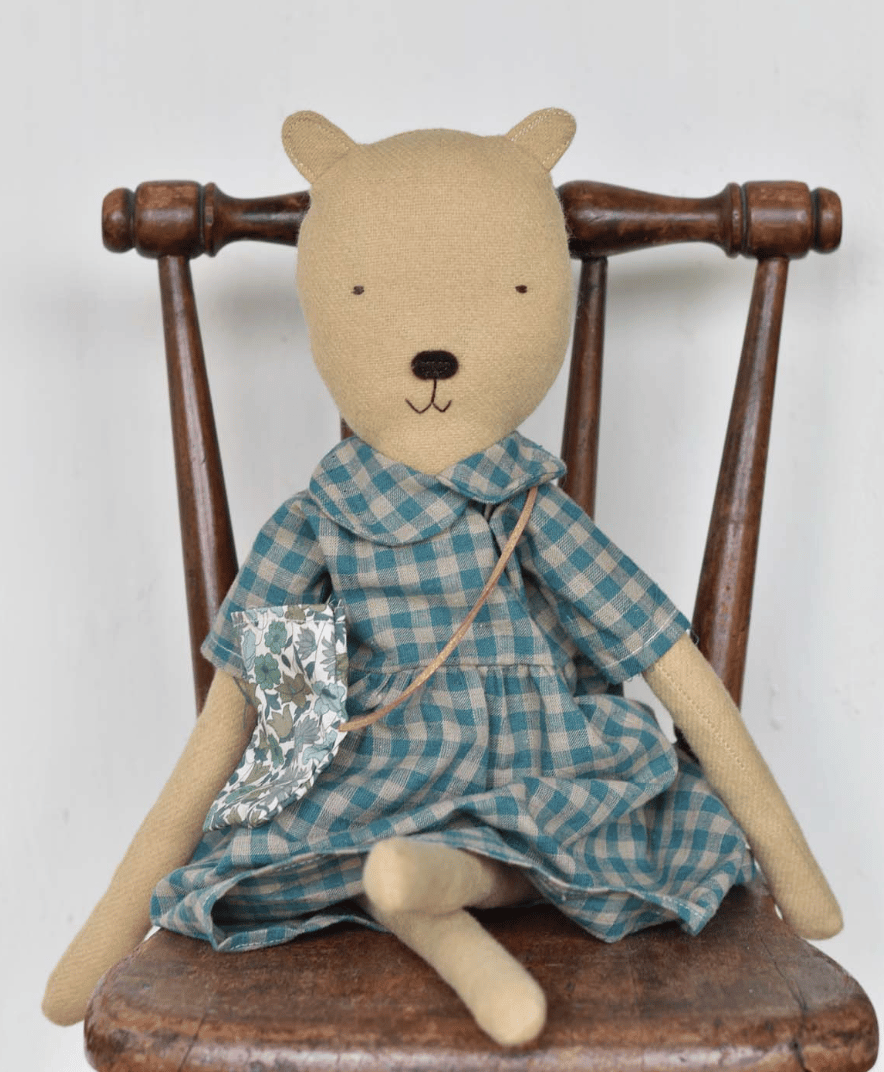 Image of Handmade Dolls in Clothing- Rabbits, Bear or Frog