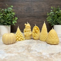 Image 1 of Beeswax Candles (Fall Winter Seasonal Limited Edition)