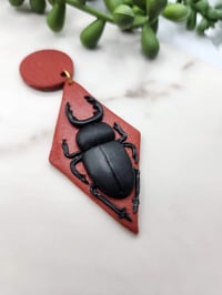 Image 2 of Stag Beetle Earrings
