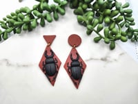 Image 3 of Stag Beetle Earrings