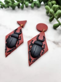 Image 1 of Stag Beetle Earrings