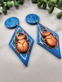 Image 4 of Stag Beetle Earrings