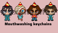 Image 1 of Mouthwashing keychains