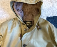 Image 2 of Iron Heart IMH-15 alpaca lined N-1 type deck half coat, size M