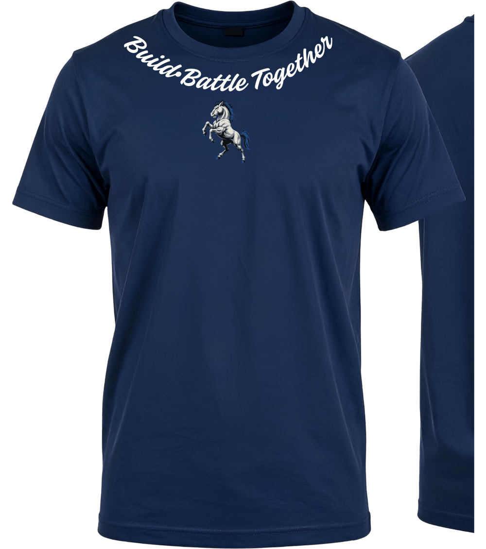 Image of Collar Together Navy Short Sleeve