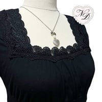 Image 2 of Axes Femme Black Lace Milkmaid Top #2