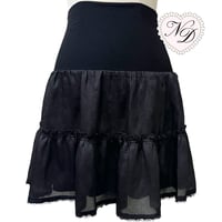 Image 1 of Japanese brand COCO Black Ruffle Skirt