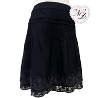 Image 1 of Japanese brand ROPE Black Lace Skirt