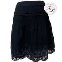 Image 2 of Japanese brand ROPE Black Lace Skirt