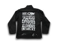 Image 2 of Sade Adu Aaliyah Akira Tetsuo art dept upcycled screen print black/white quarter zip sweatshirt