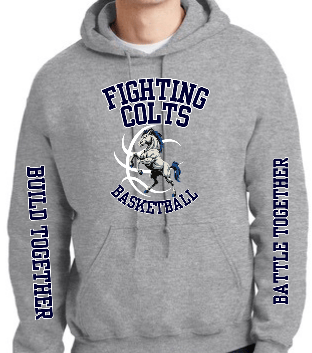 Image of Build•Battle Grey Hoodie