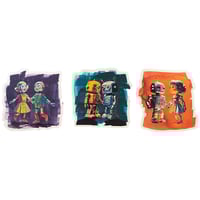 Image 1 of Vintage Metal Toys Stickers Set of 3