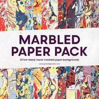 Image 1 of Marbled Paper Pack