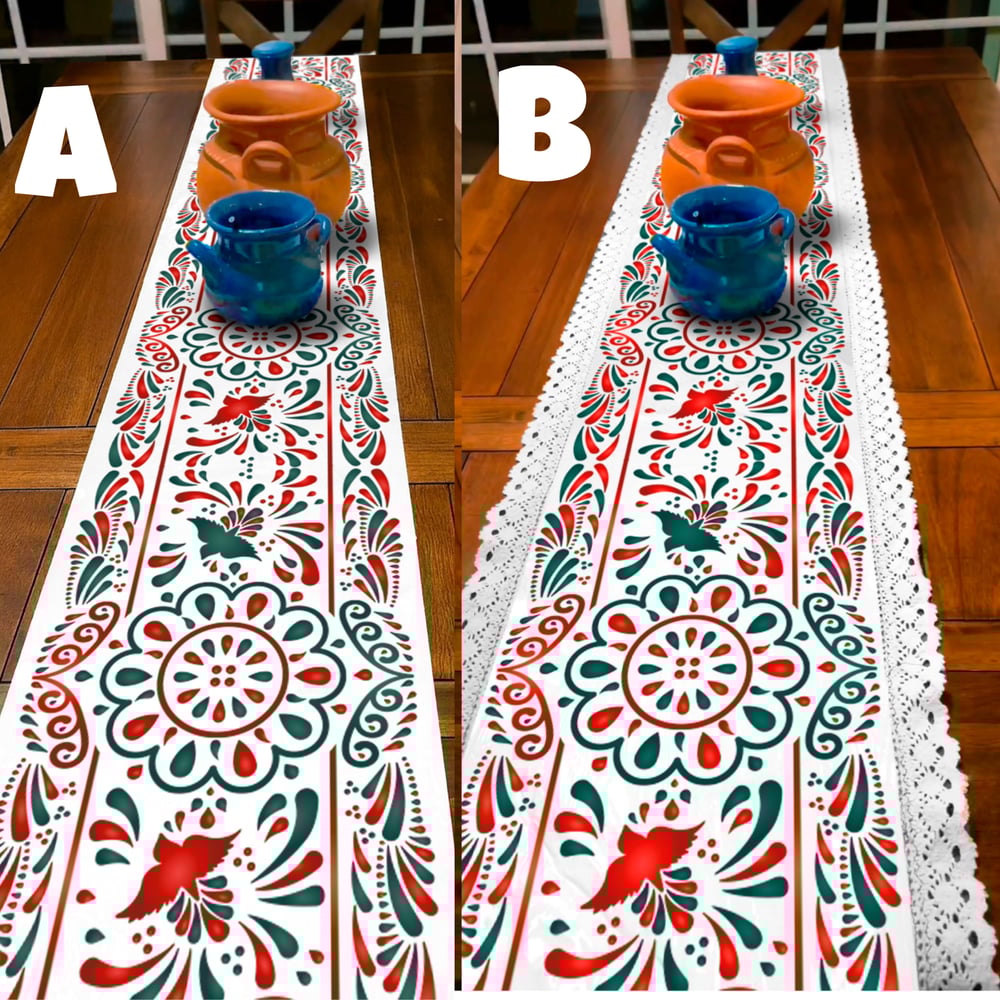 Image of  PRE-ORDER Green & Red mix Christas Runner