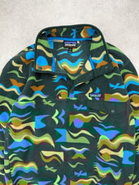 Image 3 of Patagonia Synchilla Snap -T Fleece Pullover Welsh Coast Green Medium Mens