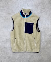 Image 1 of Patagonia Classic Retro-X Fleece Vest Natural Navy Large Mens