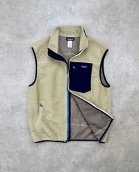 Image 3 of Patagonia Classic Retro-X Fleece Vest Natural Navy Large Mens