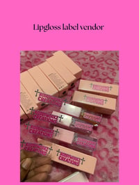 Lip gloss label vendor 