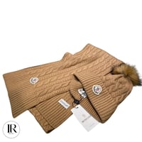 Image 13 of Moncler Hat with Pom Pom & Scarf Set – Limited Edition Winter Accessories