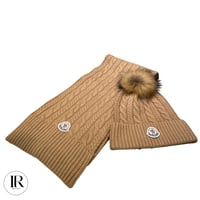 Image 14 of Moncler Hat with Pom Pom & Scarf Set – Limited Edition Winter Accessories