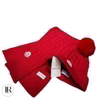 Image 15 of Moncler Hat with Pom Pom & Scarf Set – Limited Edition Winter Accessories