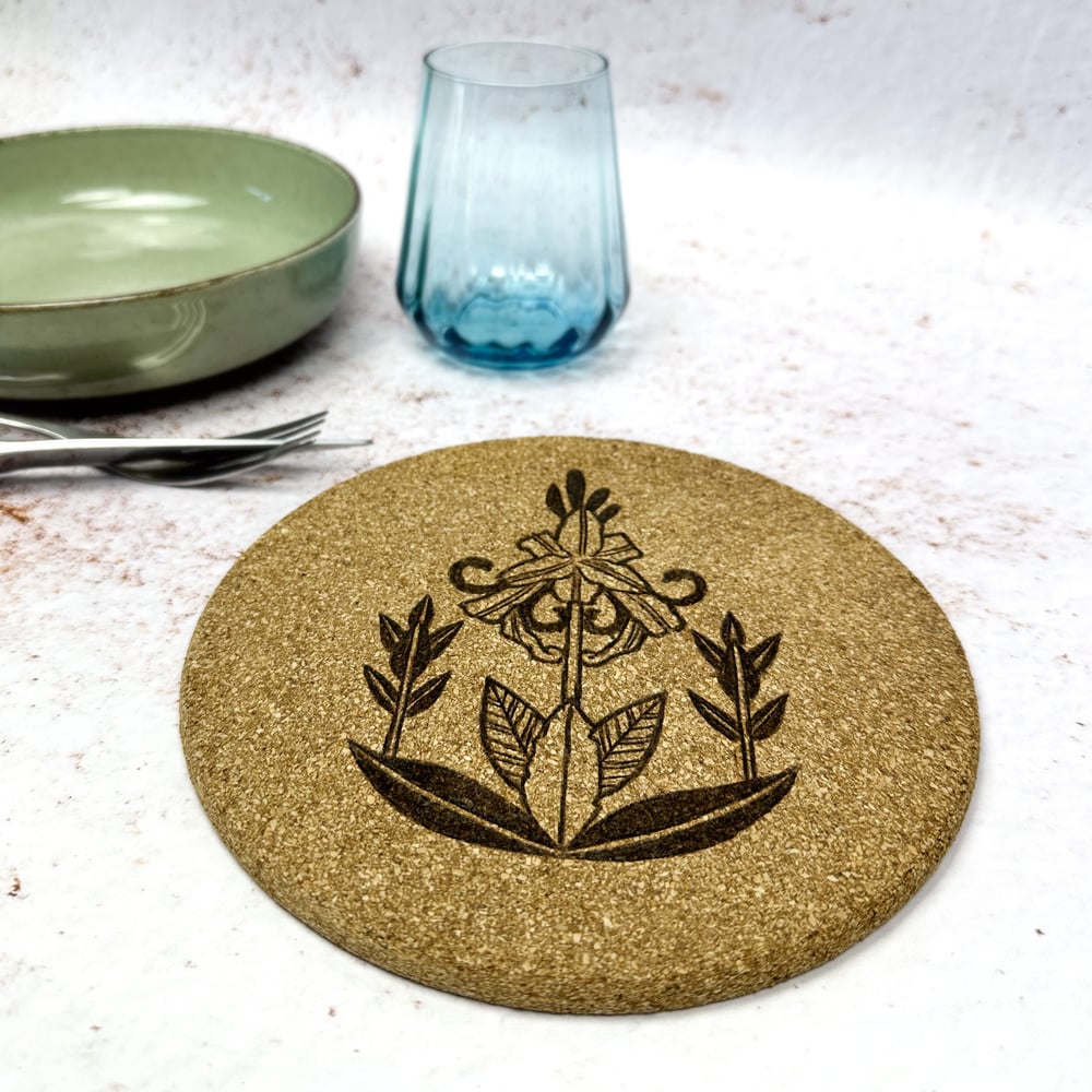 Image of Dessous de Plat Fleurs Art Nouveau