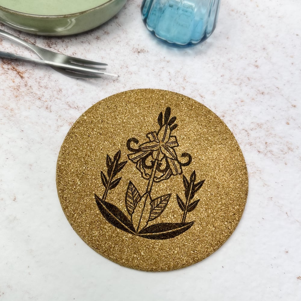 Image of Dessous de Plat Fleurs Art Nouveau