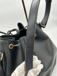Image 17 of Louis Vuitton Petit Noè Bucket Bag Black Epi Leayher 