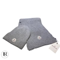 Image 2 of Moncler Hat & Scarf Set – Limited Edition Winter Accessories