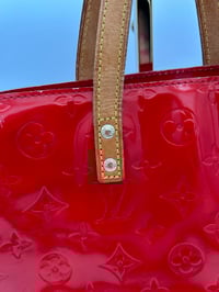 Image 10 of Louis Vuitton Reade PM Red Vernis Leather Handbag