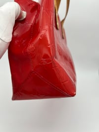 Image 15 of Louis Vuitton Reade PM Red Vernis Leather Handbag