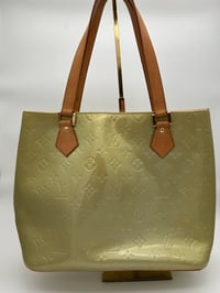 Image 1 of Louis Vuitton Reade MM Green Patent Leather Top Handle Bag