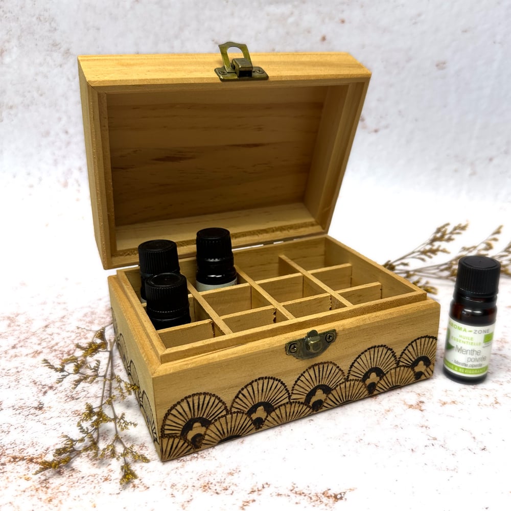 Image of Coffret à Huiles Essentielles Fleurs art nouveau 