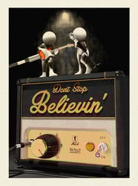 Image 1 of One of a Kind Musical Art Print "Don't Stop Believin" (Artists Proof) 1/1