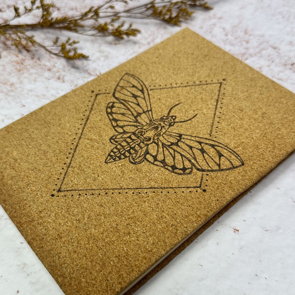 Image of Carnet Ligné en Liège Papillon de Nuit