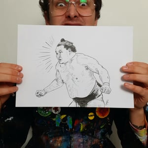 Image of Hoshoryu A4 ink drawing