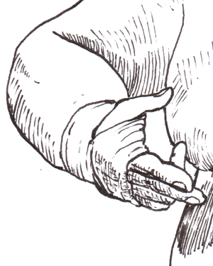 Image of Ura A4 ink drawing