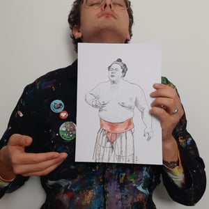 Image of Ura A4 ink drawing