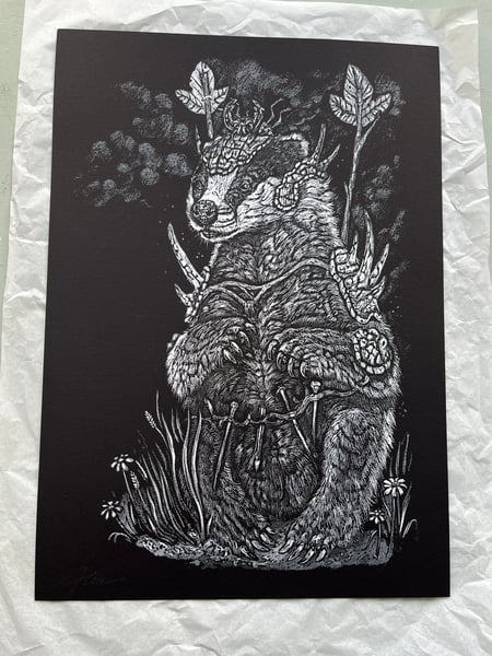 Image of 'Master of toolsl' signed screen print 