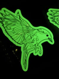 Image 1 of  Bird 1 Glow in the Dark XL Vinyl Sticker