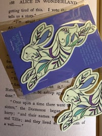 Image 2 of Rabbit Glow in the Dark XL Vinyl Sticker