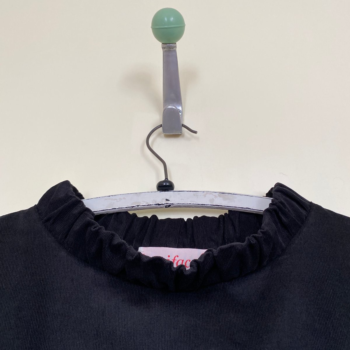 Image of Corduroy Ruched Neck Cocoon Dress