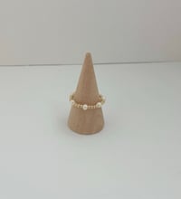 Image 1 of Pearl Kisses Beaded Ring 