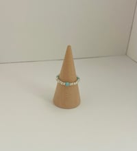 Image 1 of Turquoise Waves Beaded Ring 