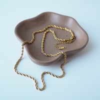 Image 2 of *NEW* Rope Chain Necklace in gold - 18k gold plate tarnish proof