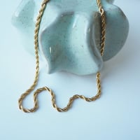 Image 4 of *NEW* Rope Chain Necklace in gold - 18k gold plate tarnish proof
