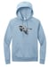 Image of Great Blue Heron organic hooded sweatshirt