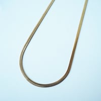 Image 5 of *NEW* Flat Snake Chain Necklace in gold - 18k gold plate tarnish proof